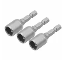Головка магнітна Tolsen 10 мм 1/4"х48 мм 3 шт (77825)