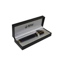 Ручка пір'яна Regal набір перо + ролер в подарунковому футлярі Перлинно-чорний (R12216.L.RF)