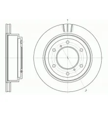 Гальмівний диск REMSA 6955.10