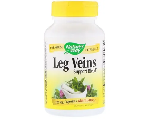 Трави Natures Way Підтримка Вен, Leg Veins Support Blend, 120 капсул (NWY-15335)