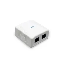 Комп'ютерна розетка Cablexpert RJ45x2 FTP, cat.6 (NCAC-2F6-01)