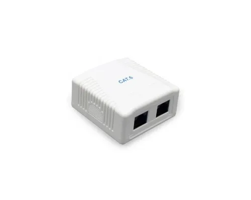 Компютерна розетка Cablexpert RJ45x2 FTP, cat.6 (NCAC-2F6-01)
