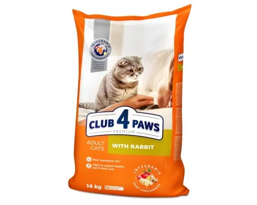 Сухой корм для кошек Club 4 Paws Премиум. С кроликом 14 кг (4820083909153)