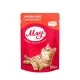 Влажный корм для кошек Мяу! в желе с мясом 80 г (4820083907111)