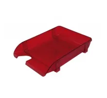 Лоток для паперів Арника горизонтальний, пластиковий, червоний (80504)