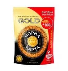 Кофе ЧОРНА КАРТА растворимый 500г пакет, "Gold" (ck.52500)