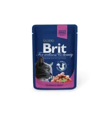 Влажный корм для кошек Brit Premium Cat Pouches with Salmon&Trout 100 г (8595602505999)