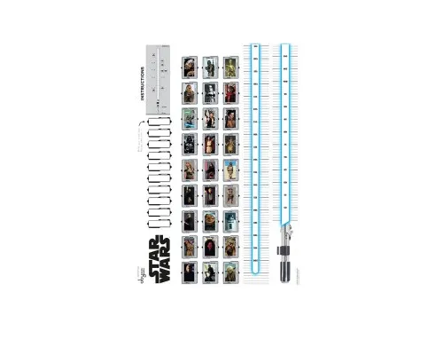 Стікер-наклейка ABYstyle Star Wars — Зростомір блістер, 100x70 см (ABYDCO162_B)