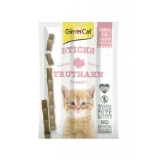 Ласощі для котів GimCat М'ясні палички для кошенят 3 шт (4002064420448)