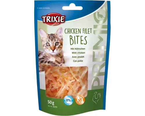 Ласощі для котів Trixie Premio Chicken Filet Bites філе куряче сушене 50 г (4011905427010)
