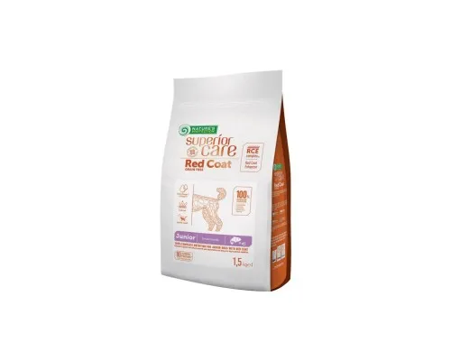 Сухий корм для собак Natures Protection Superior Care Red Coat Grain Free Junior Mini Breeds 1.5 кг (NPSC47228)