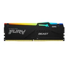 Модуль памяти для компьютера DDR5 16GB 6000 MHz FURY Beast RGB Kingston Fury (ex.HyperX) (KF560C40BBA-16)
