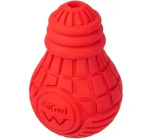 Іграшка для собак GiGwi Bulb Rubber Лампочка гумова М червона (2337)