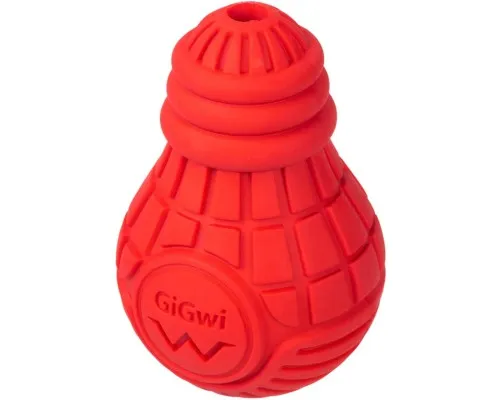 Іграшка для собак GiGwi Bulb Rubber Лампочка гумова М червона (2337)