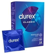 Презервативи Durex Classic латексні з силіконовою змазкою (класичні) 18 шт. (4820108005013)