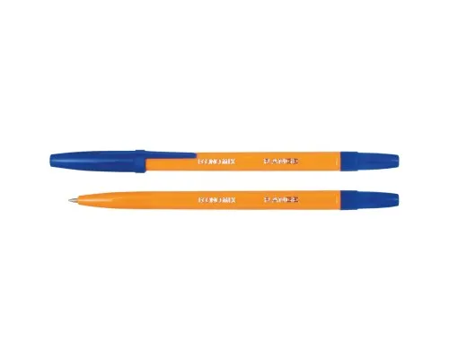 Ручка кулькова Economix RANGE 0,5 мм. Корпус помаранчевий, пише синім (E10138-02)