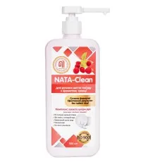 Засіб для ручного миття посуду Nata Group Nata-Clean З ароматом суниці 500 мл (4823112601004)