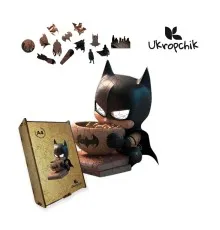 Пазл Ukropchik деревянный Супергерой Бэтмен size - M в коробке с набором-рамкой (Batman Superhero A4)