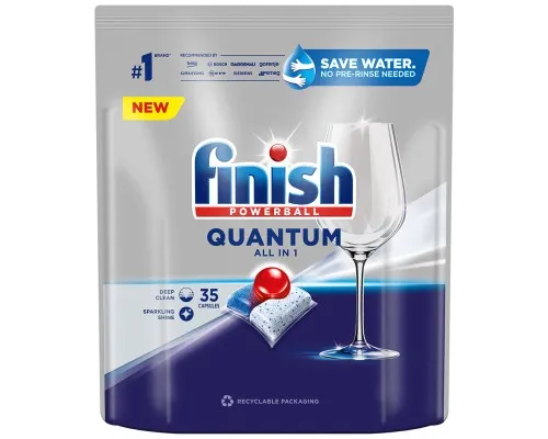 Таблетки для посудомийних машин Finish Quantum All in 1 35 шт. (5908252005215)