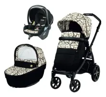 Коляска Peg-Perego 3 в 1 Book Grafic Gold Lounge Графическое золото (2000000130569) (PACK-BOOK31LG00002)