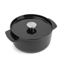 Кастрюля KitchenAid чавунна з кришкою 3,3 л Чорна (CC006058-001)