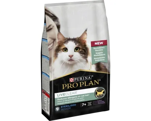 Сухий корм для кішок Purina Pro Plan LiveClear для стерилізованих котів старше 7 років 1.4 кг (7613287232731)