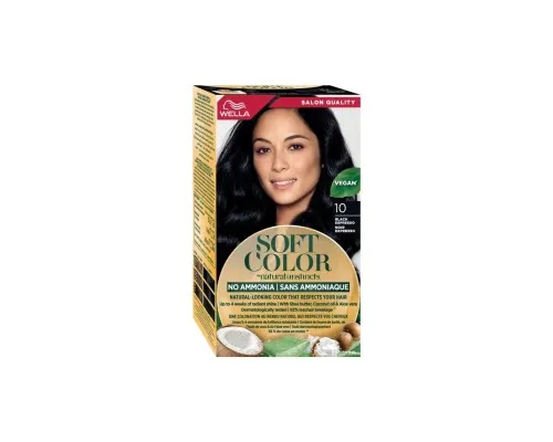 Фарба для волосся Wella Soft Color Безаміачна 10 - Чорний еспресо (3616302076796)