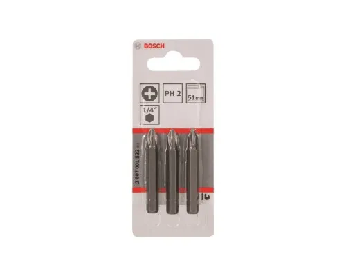 Набір біт Bosch Extra-Hart PH2, 51мм, 3шт (2.607.001.522)