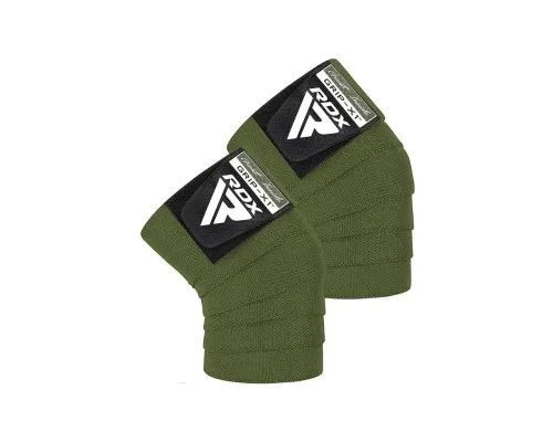 Бинт для спорта RDX на коліна K1 GYM Knee Wraps Army Green (WAH-K1AG)