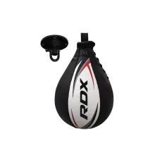 Груша боксерська RDX 2Y Boxing Speed Ball Leather Multi White/Red (2SBL-S2WR)