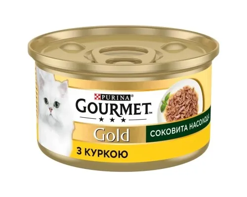 Консервы для кошек Purina Gourmet Gold Сочное наслаждение с курицей 85 г (8445290823342)