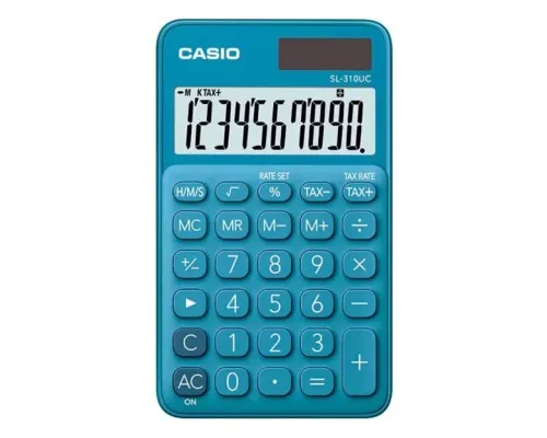 Калькулятор Casio SL-310UC-BU-W-EC, синій (CALC-CAS-SL-310UC-BU)