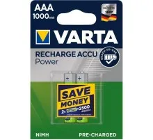 Аккумулятор Varta Rechargeable Accu 1000mAh NI-MH * 2 (05703301402)