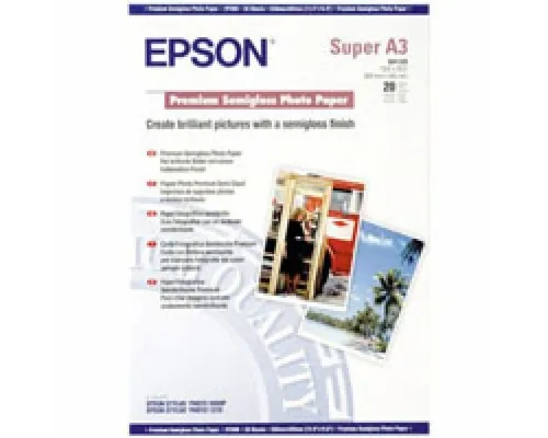 Фотопапір Epson A3+ Premium Semigloss Photo Paper (C13S041328)