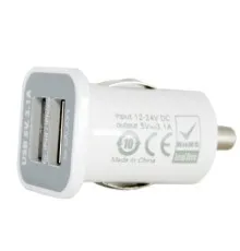 Зарядний пристрій PowerPlant 2*USB, 3.1A (DV00DV5036)