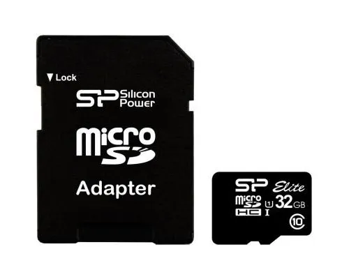 Карта памяті Silicon Power 32GB microSD Class 10 UHS-ISDR (SP032GBSTHBU1V10SP)