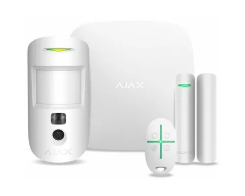 Комплект охоронної сигналізації Ajax StarterKit Cam біла