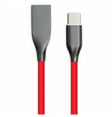 Дата кабель USB 2.0 AM to Type-C 1.0m red PowerPlant (CA911387)