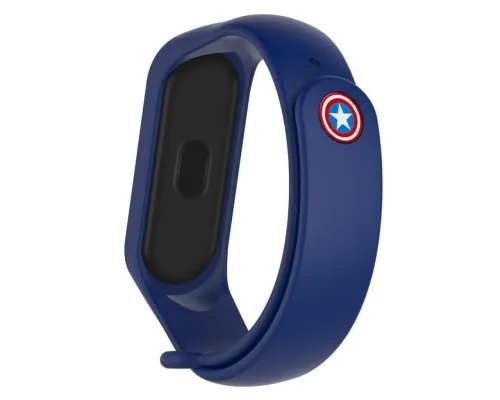 Ремінець до фітнес браслета Armorstandart Superhero Edition для Xiaomi Mi Band 5 Captain America Blue (ARM57108)