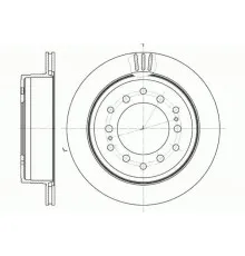 Гальмівний диск REMSA 6956.10