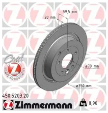 Тормозной диск ZIMMERMANN 450.5203.20