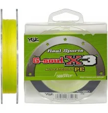 Шнур YGK G-Soul X3 150m Yellow 1.2/0.185mm 20lb (5545.00.34)