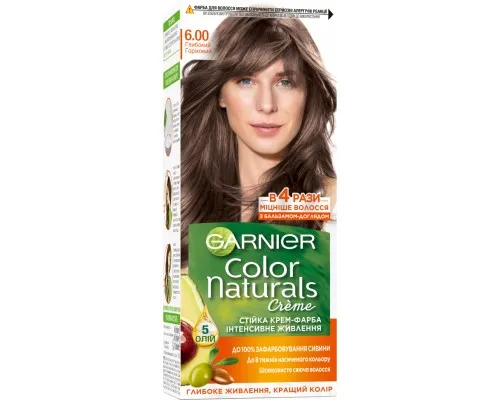 Фарба для волосся Garnier Color Naturals 6.00 Глибокий горіховий 110 мл (3600542021791)