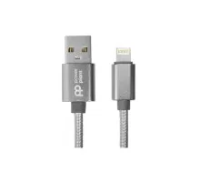 Дата кабель USB 2.0 AM to Lightning 1.0m PowerPlant (CA912322)