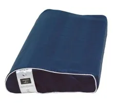 Подушка MirSon ортопедична 6111 Noble stripe Blue sea Kiddy Boy 50х29х5/8 (2200003262650)