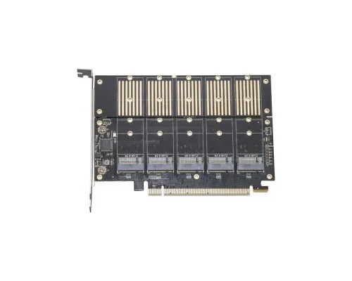 Контроллер Frime PCI-E-5xM.2 (B Key) WCH382L (ECF-PCIEtoSSD010)