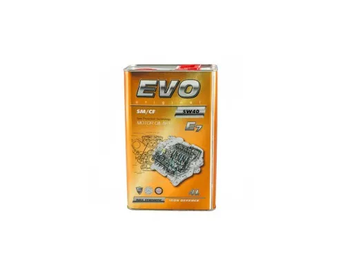 Моторное масло EVO E7 5W-40 SN/CF 4L (E7 4L 5W-40)
