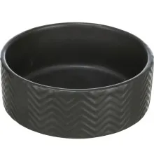 Посуд для собак Trixie Миска керамічна 1.6 л/20 см (чорна) (4047974250228)