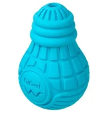 Іграшка для собак GiGwi Bulb Rubber Лампочка гумова S блакитна (2336)