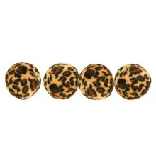 Іграшка для котів Trixie М'ячики хутряні леопард 3.5 см (набір 4 шт.) (4011905041094)